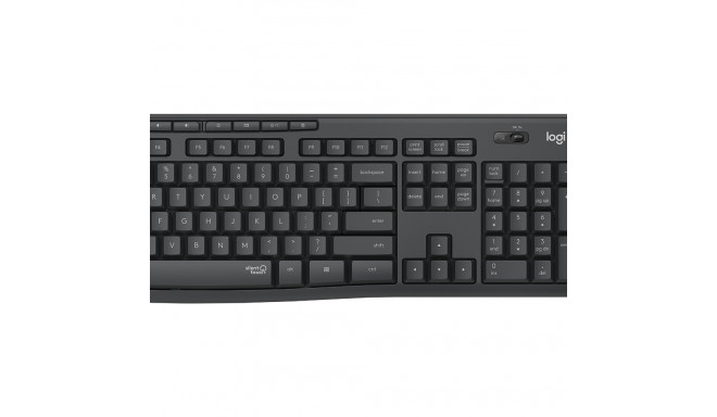 Klaviatuur+hiir Logitech Silent Wireless Combo MK295 Graphite/must Nordic 2YW