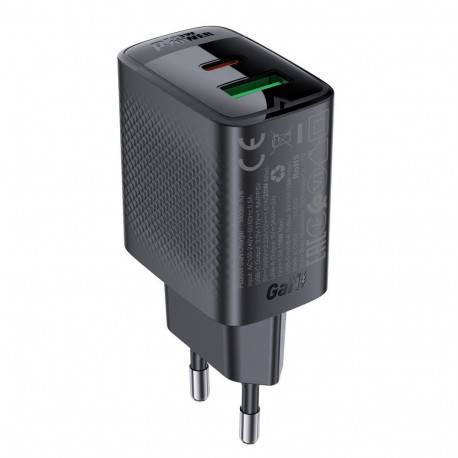 Acefast Acefast A78 Charger Network GaN USB-A / USB-C PD 20W - Black