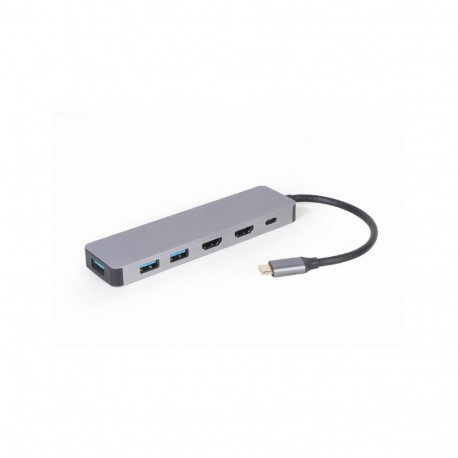 Gembird I/O ADAPTER USB-C TO HDMI/USB3/3IN1 A-CM-COMBO3-03