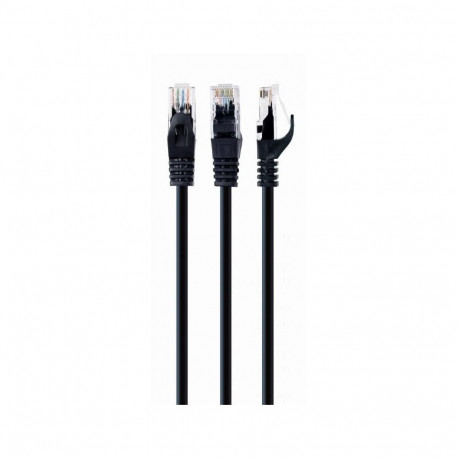 Gembird PATCH CABLE CAT6 UTP 0.5M/BLACK PP6U-0.5M/BK
