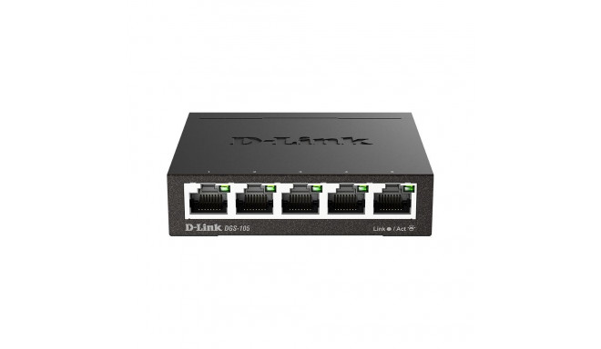 D-link Ethernet Switch DGS-105/E Unmanaged, Desktop, 1 Gbps (RJ-45) ports quantity 5