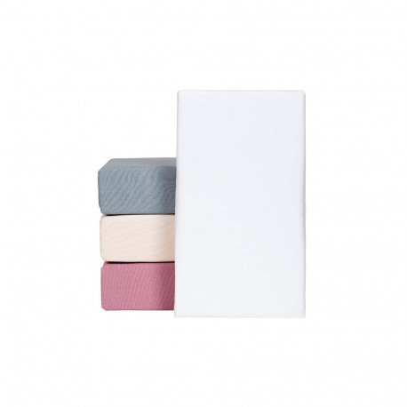 FITTED SHEET COTTON 200X200+25 WHITE