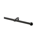 CURTAIN ROD SET BLACK 240MM D16