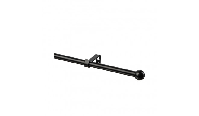 CURTAIN ROD SET BLACK 240MM D16
