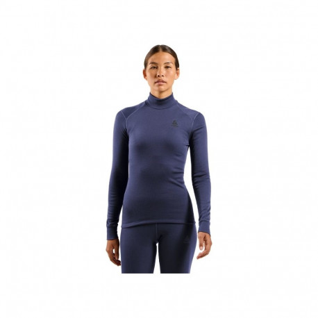 Odlo BL TOP kõrge kaelusega pikkade varrukatega ACTIVE WARM termopesu, suurus M, sinine
