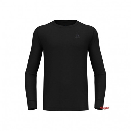 Odlo BL TOP crew neck l/s MERINO 200 meeste T-särk, suurus M, must