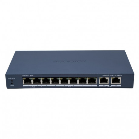 Hikvision DS-3E1310HP-EI(B) network switch Managed Fast Ethernet (10/100) Power over Ethernet (PoE) 
