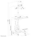 Neomounts FPMA-MOBILE1700 mobiilne tööjaam 10-32"