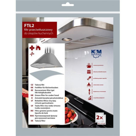 K&M rasvafilter köögikubule FTL2 2tk