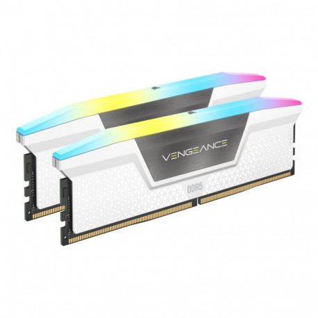 CORSAIR VENGEANCE RGB 32GB 2x16GB DDR5 6000MT/s CL36-44-44-96 1.40V Intel XMP & AMD EXPO White