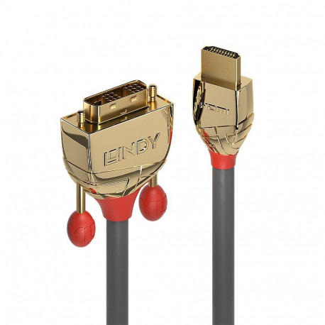 0.5m HDMI to DVI-D Cable, Gold Line HDMI® Male to DVI-D Single Link Male
