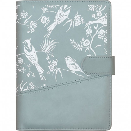 Book calendar BOSS A5 Week, horizontal, spiral binding, FASHION covers (BLUE GRAY) 00071/41754