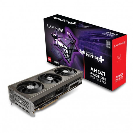 Sapphire Graphics Card||AMD Radeon RX 9070|16 GB|GDDR6|256 bit|Triple slot Fansink|2xHDMI|2xDisplayP