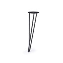 STEEL HAIRPIN LEG TRIPLE 8 L400 BLACK