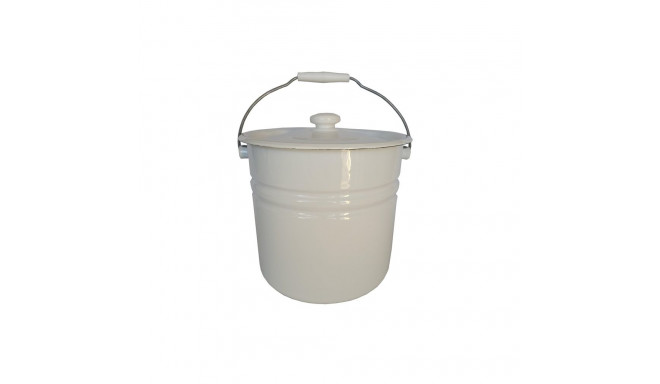 BUCKET WITH LID ENAMELED 12L
