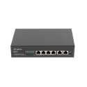 SWITCH LANBERG 4X 100MB POE+/2X 100MB UNMANAGED RACK 10"/19" FAST ETHERNET 60W SWITCH LANBERG 4X 100MB POE+/2X 100MB UNMANAGED RACK 10"/19" FAST ETHERNET 60W