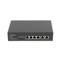 SWITCH LANBERG 4X 100MB POE+/2X 100MB UNMANAGED RACK 10"/19" FAST ETHERNET 60W SWITCH LANBERG 4X 100MB POE+/2X 100MB UNMANAGED RACK 10"/19" FAST ETHERNET 60W