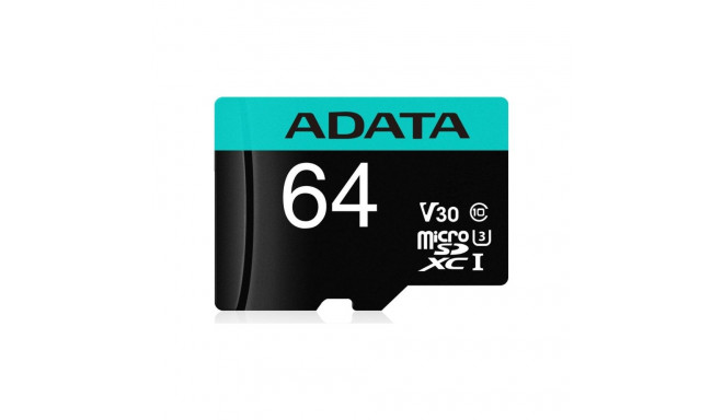 ADATA microSD 64GB Prem Pro UHS-I U3  + Adapter