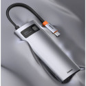 Baseus Metal Gleam 8in1 USB-C - USB-C PD 100W HUB 1x HDMI 4K 30Hz 1x SD and microSD card reader 3x U
