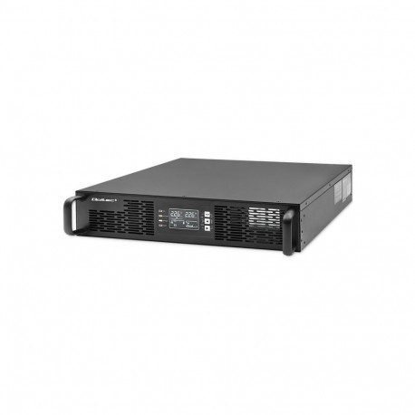 Qoltec 52285 topseadmevaba toiteallikas (UPS) topeltmuundusega (online) 1 kVA 1000 W 2 AC pistikupes