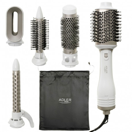 ADLER AD 2027 white hair dryer and curling iron