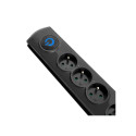Qoltec 50104 surge protector 4 AC outlet(s) 230 V 1.5 m Black