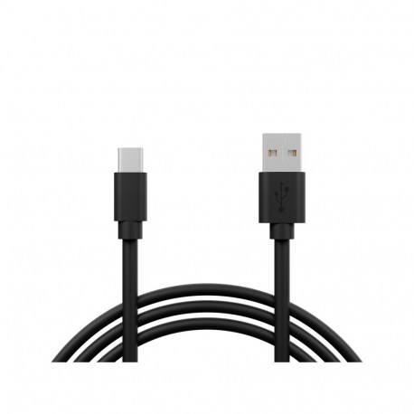 66-175# usb 2.0 a - usb-c 1,2m must (ainult toite edastamiseks)
