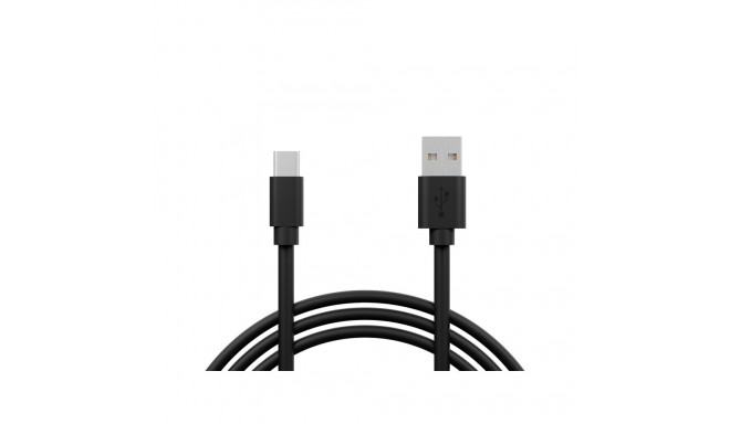 66-175# Przyłącze usb 2.0 a - usb-c 1,2m czarne (tylko do przesyłania zasilania)