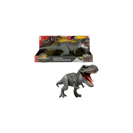 Jurassic World Rebirth Power Devour Tyrannosaurus Rex Dinosaur Figure, Constant Chomp Lights & S