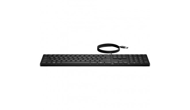HP 320K USB Wired Keyboard - Black - EST