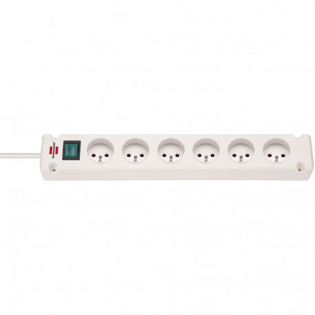 Brennenstuhl Bremounta power strip 6 sockets 3 m white