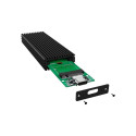 Raidsonic must ICY BOX IB-1816M-C31 välise Type-C korpus M.2 NVMe SSD jaoks