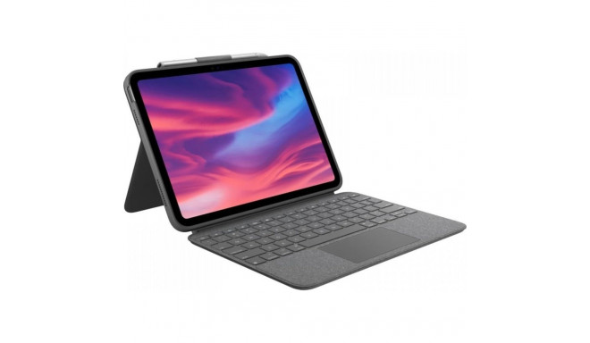 Logitech Combo Touch ümbris iPad (10. põlvkond) hall (920-011441)