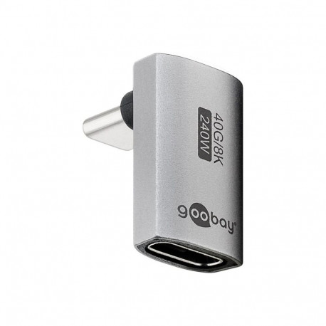 Goobay USB-C adapter vertikaalne 90° pikk, USB4 | 74442
