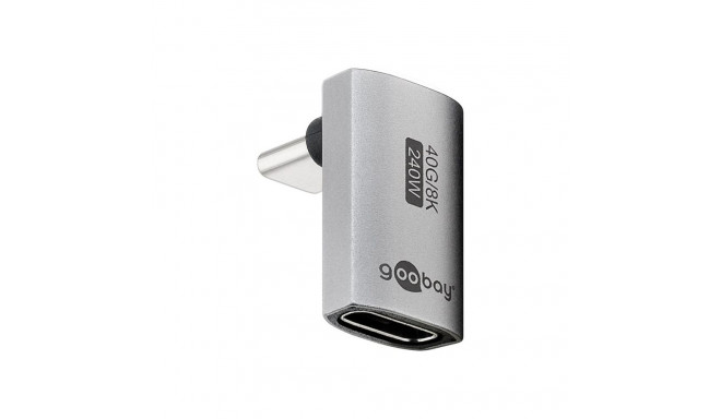 Goobay USB-C Adapter Vertical 90° Long, USB4 | 74442