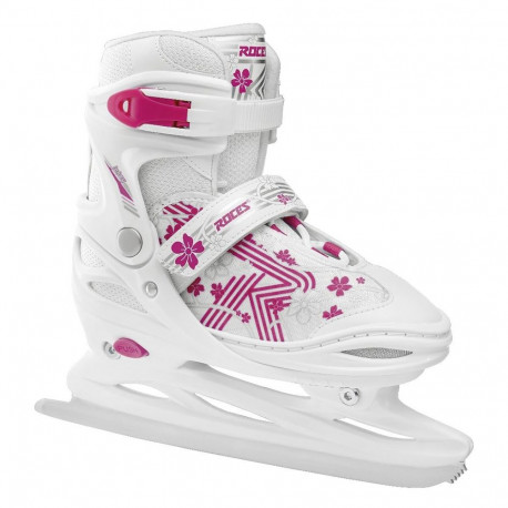 Łyżwy Roces Jokey Ice 3.0 Girl biało-różowe 450708 01 26-29