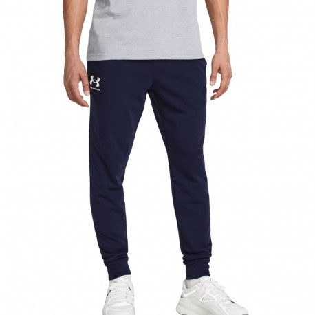 Spodnie męskie Under Armour Rival Terry Jogger granatowe 1380843 410 S