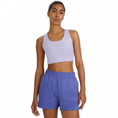 Stanik sportowy 4F F225 jasnoniebieski 4FWAW25USBAF225 34S S