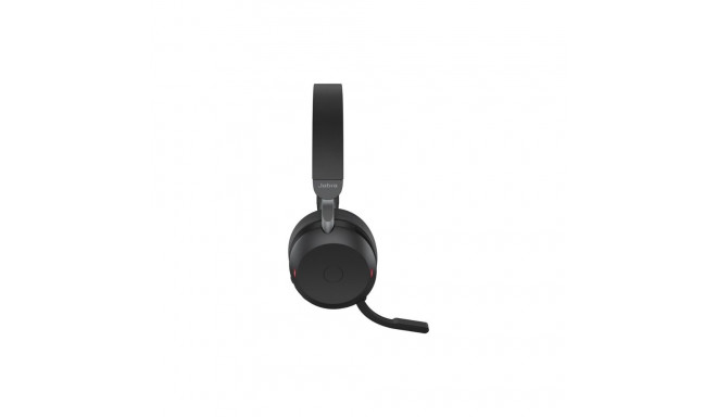 JABRA Evolve2 75 Headset on-ear Bluetooth wireless active noise cancelling USB-A noise isolating bla