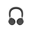 JABRA Evolve2 75 Headset on-ear Bluetooth wireless active noise cancelling USB-A noise isolating bla