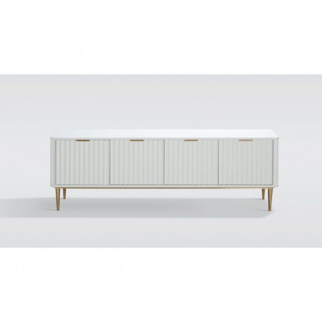 TV-alus Stilig, valge/kuldne