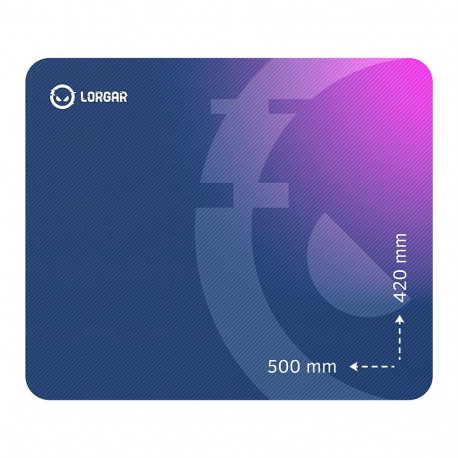 Lorgar Main 135, Gaming mouse pad, High-speed surface, Purple anti-slip rubber base, size: 500mm x 4