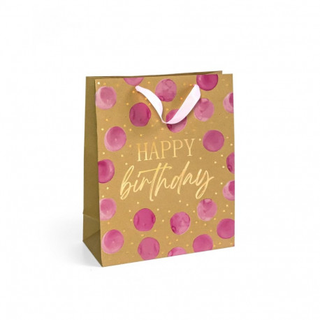 Kinkekott Birthday Pink L - 32x12x26cm