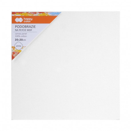 Lõuend puuvill 4mm MDF-plaat 20x20cm VALGE