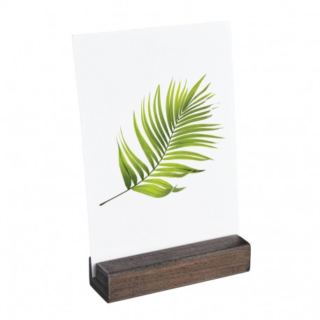 Puidust infoalus tasapinnale ECO, 10cm - tumepruun