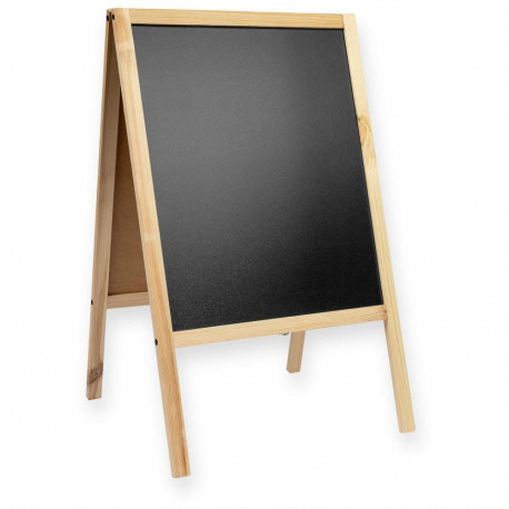 Kahepoolne puidust A-tahvel, 60x100cm - naturaalne