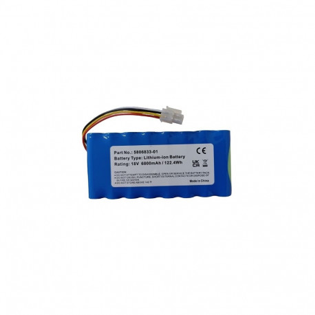 Battery for HUSQVARNA 5806833-01, 18V, 6.8Ah, Li-ion