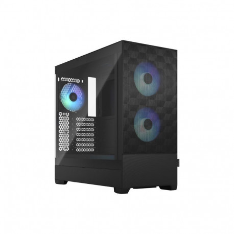 Fractal Design op Air RGB Black TG Clear Tint, ATX, mATX, Mini ITX, Power supply included No