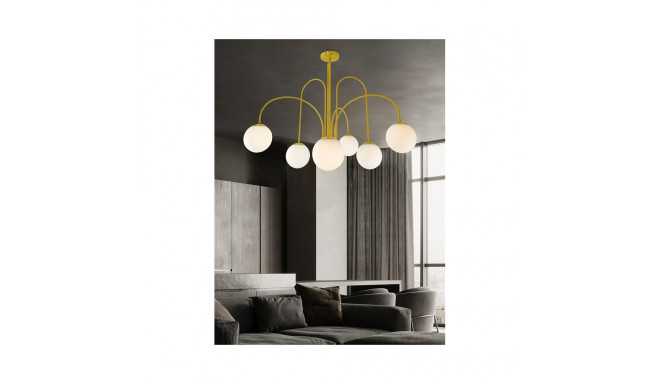 PENDANT LIGHT KAFF 6XE27 GOLD