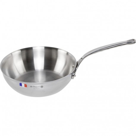 De Buyer kastrul Affinity Sauté Stainless Steel Curved 24cm